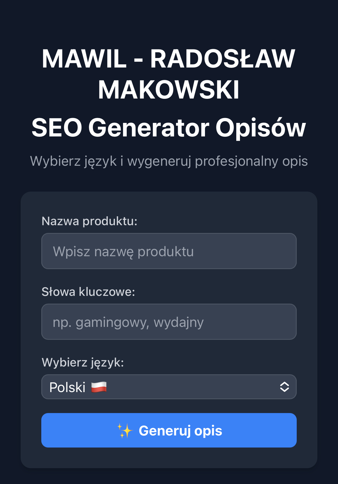 SEO Generator